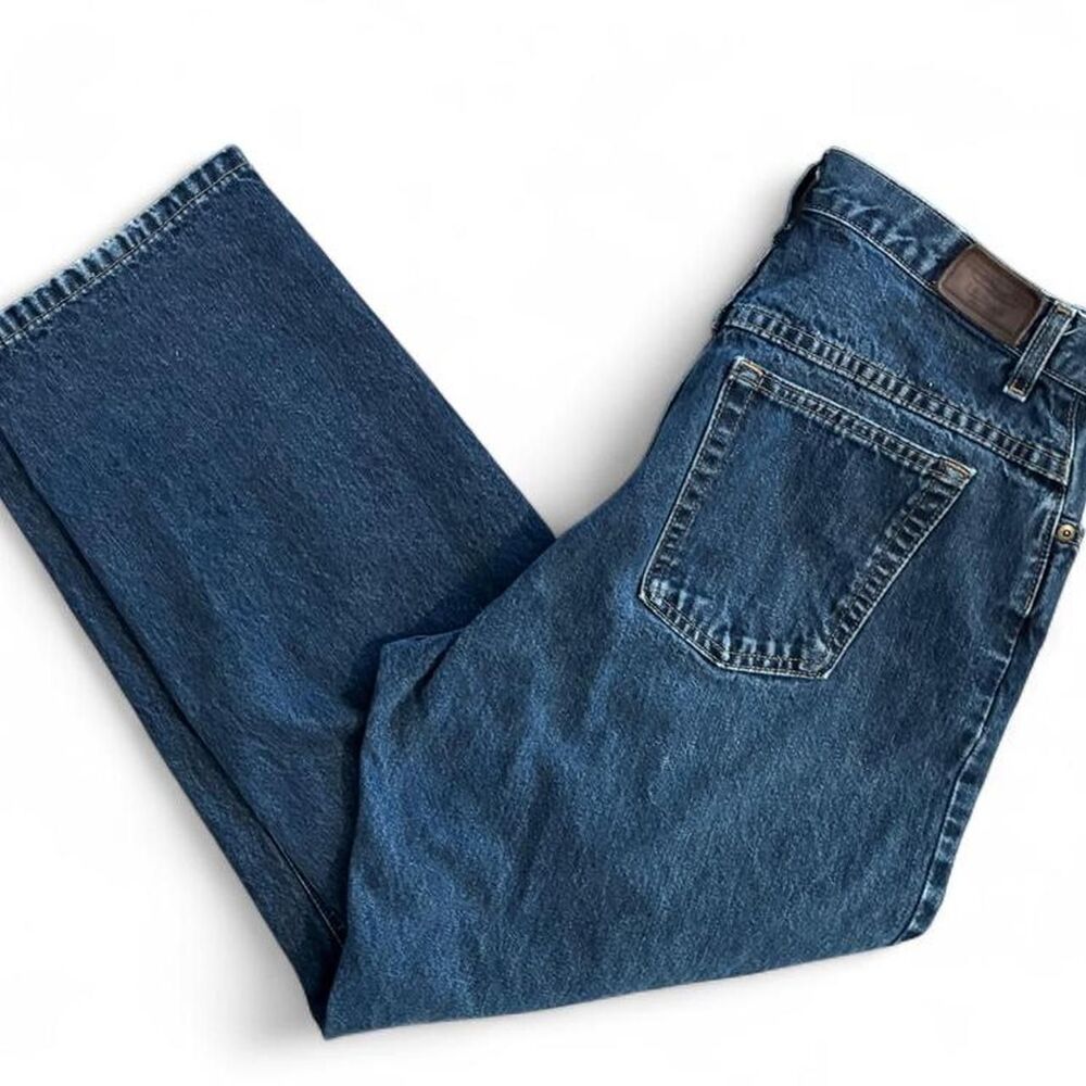 Vintage L.L.Bean Double L Natural Fit Jeans Women’s 14 Petite Dark Wash